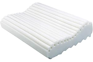 ObusForme Cervical Neck Pillow | Pleated Memory Foam Surface Promotes Air Circulation | 4-in-1 Contour Pillow Offering Medium