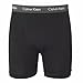 Calvin Klein Men's 3-Pack Cotton Stretch Boxer Brief, Large, Black/Red