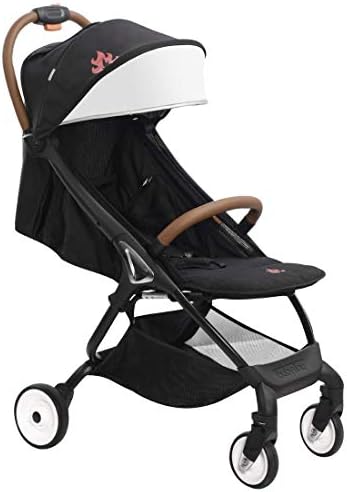 Babysing Stroller Pram Baby Umbrella Carriage Baby Pushchair Suitable for Airplane,6.5KG,Black