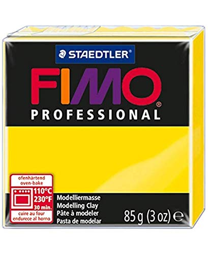 STAEDTLER Boîte 4 Pieces Fimo Professionnel 85G Citron, Multicoloured, 85 g