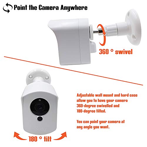 Mounting Kit for Wyze Cam (1 pcs White) Outdoor Case for Wyze Camera