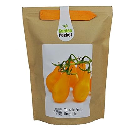 Kit cultivo huerto urbano TOMATE PERA AMARILLO: Amazon.es: Jardín