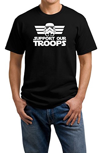 Star Wars Storm Trooper Parody Support Our Troops T Shirt (Large)