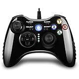 Wired PC Gaming Controller, Novpeak PC Game Controller Joystick with Dual-Vibration Turbo and Trigger Buttons for Windows/Android/ PS3/ TV Box