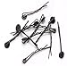 50x 44mm Black Bobby Pins Hair Clips Pin w/Glue Pad Jewelry Making Tool DIY NEW