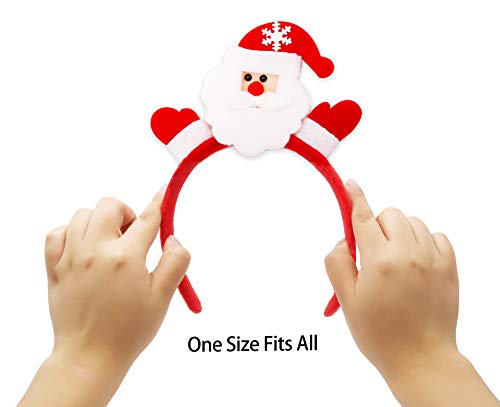 Kiddokids 9 Christmas Headbands Designs Xmas Holiday Prop Photo Booth Decor Party Favors Decoration - Thumbnail 5