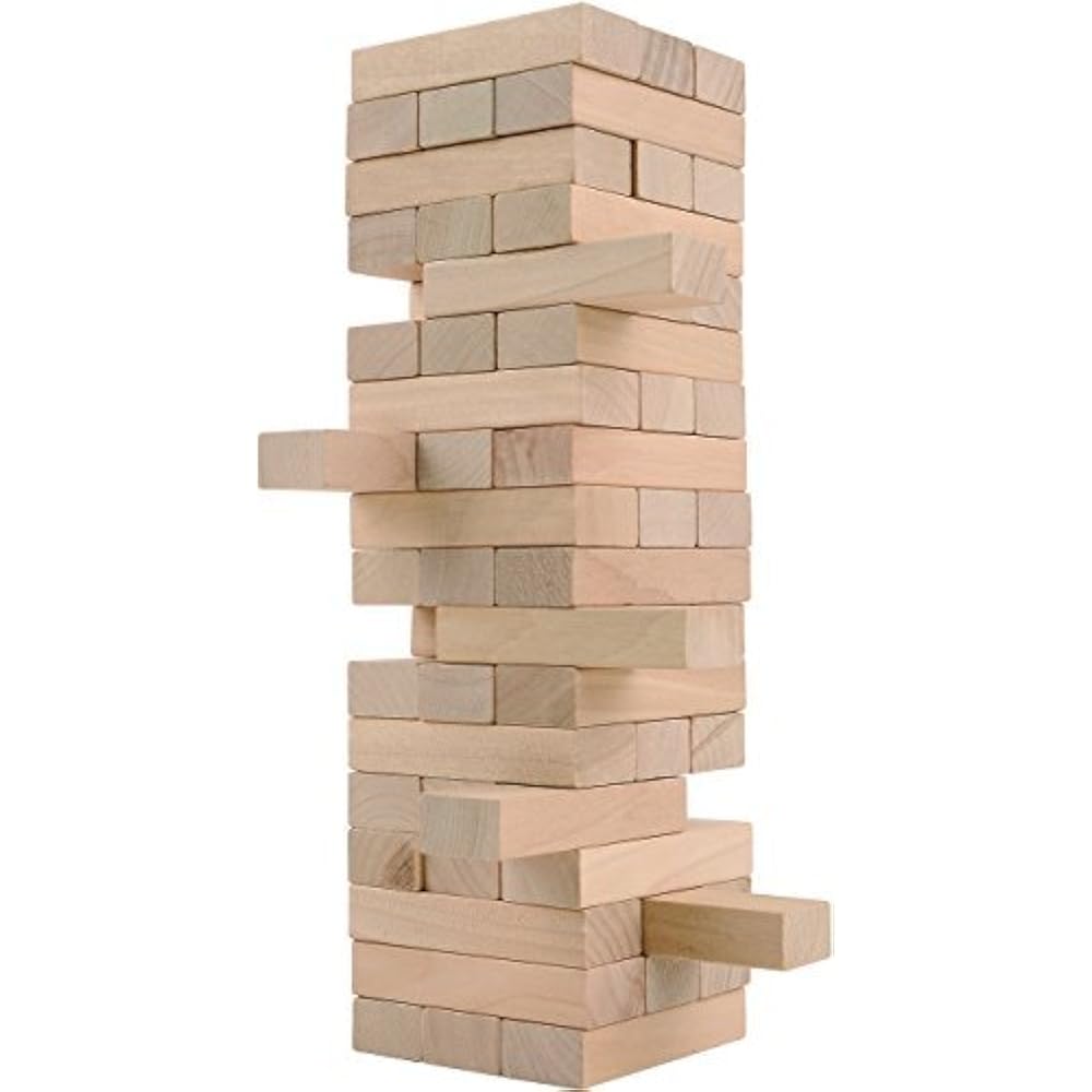 Timber Stacking Games Tower Wood Block ndash Original Edition 48 Pieces Toys EBay