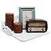 Cutout Scrollwork Design White Wall Mounted Storage Rack/Decorative Floating Display Shelf - MyGift®