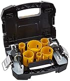 DEWALT Hole Saw Kit, Standard Electrician's Set, Bi-Metal (D180002)