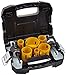 DEWALT Hole Saw Kit, Standard Electrician's Set, Bi-Metal (D180002) primary