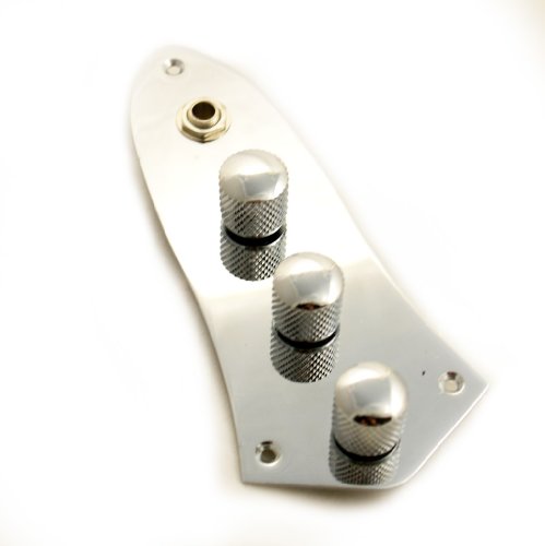 Jazz bass jb control plate wired fully loaded - chrome