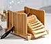 Homemade Bread Loaf Slicer - Bamboo Wood Cutter Box with Knife Slicing Guide & Cutting Board - Adjustable Slice Size Thin Thick 1/3