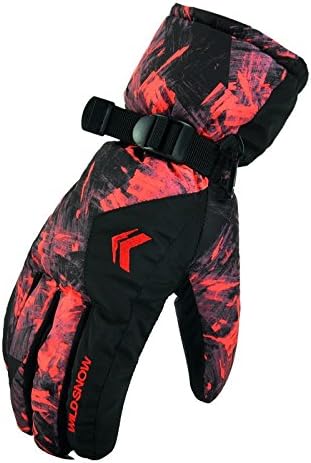 Atostyle Snowboard Gloves Winter Warm Ski Golve For Men Outdoor Sports Warm Windproof Bicycle Cycling Golves Ski Gloves Waterproof Women Windproof Gloves For Outdoors Cold Weather. (Men-07)