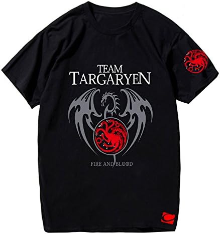 cornflower Team Targaryen Game Of Thrones Fire and Blood Men's T-Shirt XL
