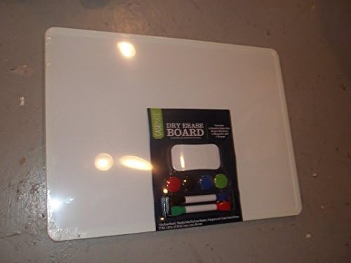 Casemate dry erase board, white, w markers and magnets