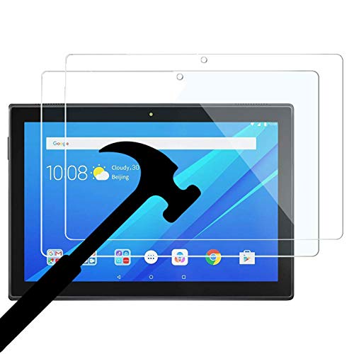 [2 Pack] EpicGadget Screen Protector for Lenovo Tab E10 (TB-X104F), High Definition/Scratch Resistant/Bubble Free/Tempered Glass Screen Protector for Lenovo Tab E 10 Inch 2018 Released