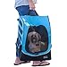 Pet Gear I-GO2 Roller Backpack, Travel Carrier, Car Seat for Cats/Dogs, Mesh Ventilation, Included Tether, Telescoping Handle, Storage Pouch, Extra Large Plus Traveler, Ocean Bluethumb 3