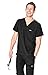 FIGS Chisec Three-Pocket Scrub Top for Men – Black, L