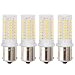 12V AC/DC Low Voltage 5Watt BA15S S8 SC Bayonet Single Contact Base 1156 1141 LED Light Bulb Warm White 3000K, for Outdoor Landscape Lighting Path Lighting Deck Lighting(Pack of 4)