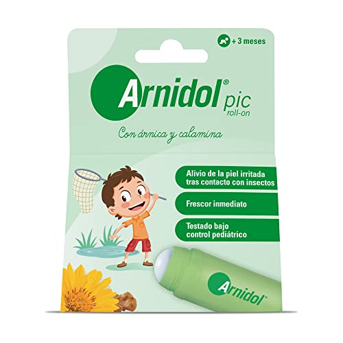 Arnidol - Pic Roll On, Soothes, Refreshes and Soothes the Skin after Contact with Insects, with Arnica, Boswelia and Calamine, Suitable from 3 Months of Age - 30 ml