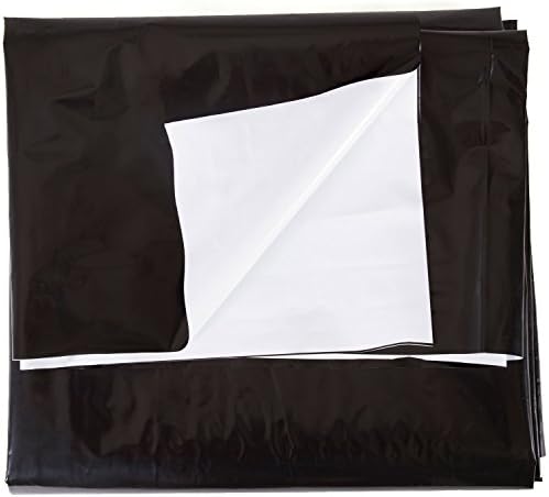 Apollo Horticulture 5.5 Mil Black and White Panda Poly Film Sheeting – 10' x 25'