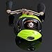 NOEBY Low Profile Baitcasting Fishing Reel with 10+1 Ball Bearings 6.3:1 Gear Ratio Saltwater Baitcast Baitcaster Fishing Reel (Green, Right Handed)