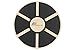 Prosource Fit Wooden Balance Board Non-Slip Wobble Core Trainer 15.75in (39.5cm) Diameter with 360 Rotation for Stability Training, Full Body Exercises, Physical Therapy, Black