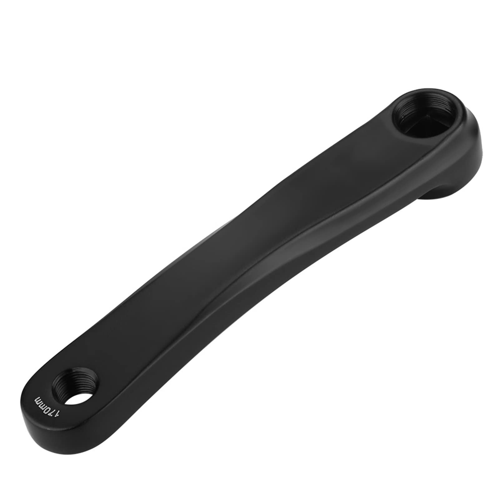 Bike Crank Arm, Aluminum Alloy Mountain Bike Crank Arm, Left Hand Horizontal Square Taper, 17cm (Black Square Hole) for Riders, Mountain Biking, Trail Riding, City Commuting