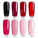 Modelones Gel Nail Polish Set - Soak Off Gel Polish, 8 Tiny Bottles Giftbox,Required UV LED Nail Light Lamp, 0.25 OZ
