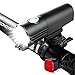 Bike Light, LED Bicycle Rechargeable Light Set 800 Lumens for a Brighter Bike Light Wide & Long Cover Range - 85° & 650ft IPX6 Waterproof Plus Upgraded Tail Light Bike Lights