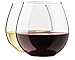 Royal Stemless Wine Glass Set, 8-Pack, 15 Ounce Wine Tumbler Set, Glass