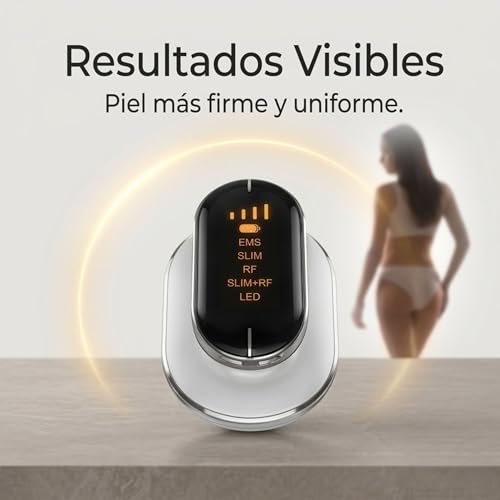 Radiofrequency Body – Anti-Cellullitic Reducing Massager – Professional Body Massager – Anti Sagging Machine with EMS Electrostimulation Technology and LED Lights