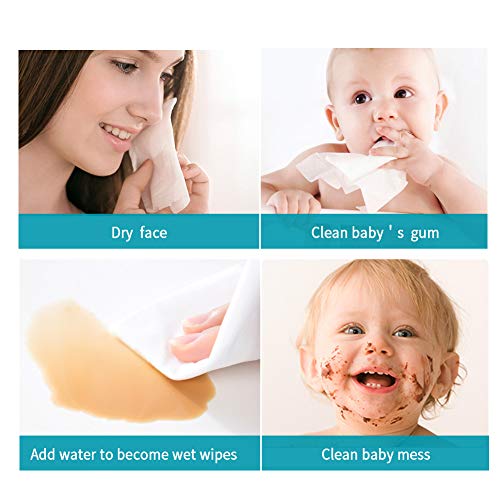 Winner Cotton Facial Tissue, Ultra Soft Baby Dry Wipe and Wet Wipe Use