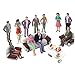50 PCS People Figures, Kinear Model Trains Architectural 1:50 Scale Hand Painted Figures O Scale Seated and Standing Tiny People for Miniature Scenes Model Railway Trains Garden Railroad