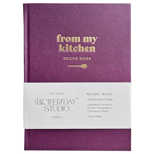 From My Kitchen - Blank Recipe Book for Own Recipes, Recipe Journal, Personalised Notebook To Write Your Own Food Diary or Baking Journal, DIY Recipe Book, Recipe Notebook (Deep Purple) — image 1