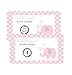Pink Elephant Scratch-Off Game Girls Baby Shower Polka-Dots with Grey 28pc. Set
