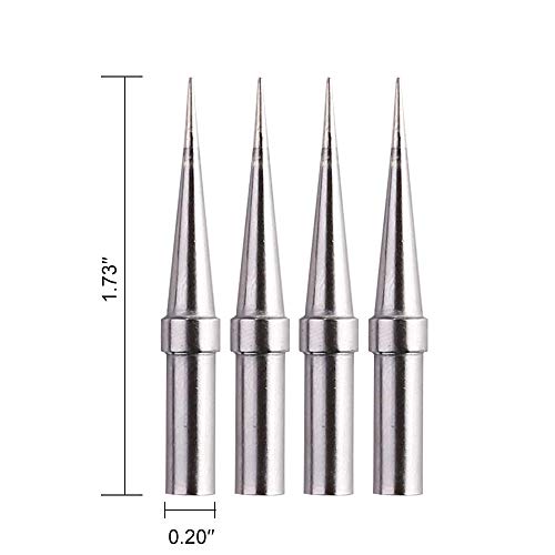 Solder Tips 4pcs Weller ET Soldering Iron Replacement Tips for WES51/50,WESD51,WE1010NA,PES51 / 50,LR21 ET Tip Series
