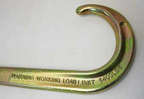 Tow Straps V Bridle 3" x 24" w/ 15" J Hooks 5400 WLL - Thumbnail 2
