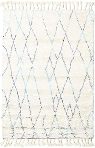 RugVista Rana - Natural/Blue Rug 8'2"x11'6" (250x350 cm) Modern Carpet