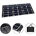 TWELSEAVAN 60W Portable Solar Panel Sunpower Foldable Solar Charger for Jackery Explorer 160/240/500 Power Station/Suaoki/Goal Zero Yeti/Rockpals Solar Generator, 12V Battery, with Dual USB Ports