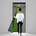 Magnetic Screen Door – Yookat Full Frame Velcro, Magnets Snap Shut Automatically, Fits Door Size Up to 34” x 82” Heavy Duty Reinforced Mesh Curtain Ultra Seal Super Fine Fly Mesh (Black)