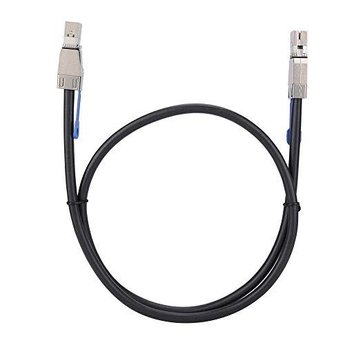 Mugast HD Copper MINISAS Breakout Cable,3.3FT SFF-8644 to SFF-8644 Cable with 4X 12G High Speed Transmission for VR, Data Center, Server, High-Speed Network Card, RAID Disk Array, etc