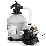 XtremepowerUS Swimming Pool 16" Sand Filter with 3100GPH 3/4 HP Pool Pump