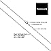 14k White Gold Singapore Chain Necklace (0.7mm, 1mm, 1.4mm, 1.7mm)