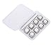 Oggi Stainless Steel Reusable Ice Cubes Chilling Stones Including Ice Tong for Whiskey and Beverages - Set of 8