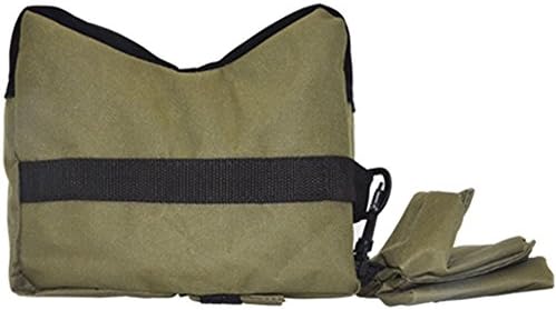 USA Laspur Army Green Tactical Shooting Gun Rest Bench Front &amp; Rear Sand Bag Combo Set For Outdoor Shooter Hunter Hunting Rifle-Unfilled