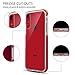 Ispider Crystal Clear Case Designed for iPhone XR, [3-Meter Anti-Fall] Premium Protective, Slim Case for Apple iPhone XR, [Hard PC Back and Dual-Layer Reinforced TPU Bumper Frame] - Red