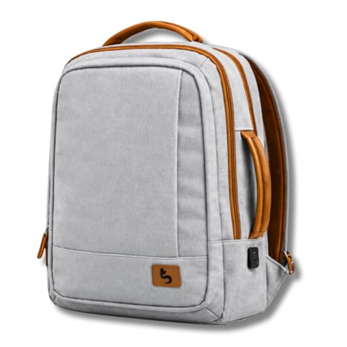 Mochila Executiva Premium para Notebook, Resistente Ă Ăgua, Reforçada, ExpansĂvel com Cabo USB, Unissex, Mochila Para Viagem 30 litros BlidShop (Cinza)