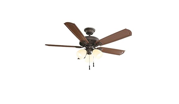 Hampton Bay Tucson 48 Indoor Outdoor Ceiling Fan With Lights Kit