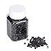 1000 Silicone Micro Link Rings 5mm Lined Beads Deadlocks for Hair Extensions Tool (#3 Dark Brown)